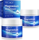 Crema de Magnesio para Cuerpo - Aceite de Magnesio para Pies, Pura Loción de Magnesio Premium con Vitamina E y Aceite de Almendra para la Soredad Muscular