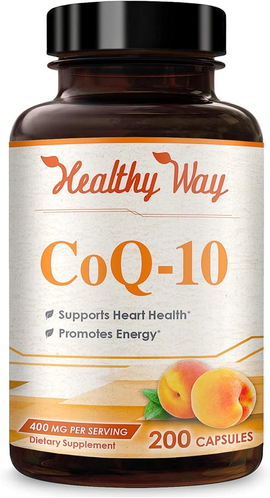 Manera sana CoQ10 400mg 200 cápsulas Absorción rápida - No GMO