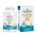 Nordic Naturals Ultimate Omega 2X, Lemon Flavor - 180 geles blandos - 2150 mg Omega-3 - Aceite de pescado de alta potencia con EPA & DHA - promueve la salud del cerebro y del corazón - No GMO - 90 Actuaciones
