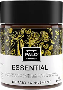 PALO Essential+ Adult One Daily Ritual Multivitamin with Vitamins D3, K2 (como MK7), B12, E, Folate, Minerals Boron y Magnesio y Más (60 Capsules, 2 Month Supply)