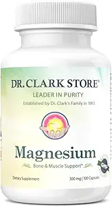Dr. Clark Magnesium Oxide Suplemento, 300mg, 100 Gelatin Capsules