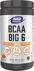 AHORA Foods Sports Nutrition, BCAA (Branched Chain Amino Acids) Big 6, Watermelon Flavor, 600 gramos