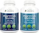 Magnesium Taurate 400mg + Magnesium Glycinate 400mg - High Absorption & Highly Bioavailable - Vegan Bundle - 270 + 270 Tablets