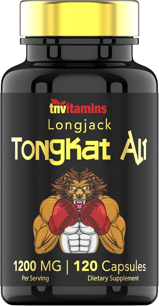 Tongkat Ali para Hombres: 1200 mg x 120 cápsulas ← También conocido como raíz de longjack ← 100% All-Natural &amp; Ultra Potent Tongkat Ali Suplemento ← Energía, Potencia, fuerza, rendimiento deportivo, nutrición deportiva