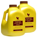 Forever Living - Aloe Vera Juice - Lemon Lime Flavor with Pure Inner Leaf Gel - Apoya Digestión e Inmunidad - 1L Cada uno (Pack of 2)