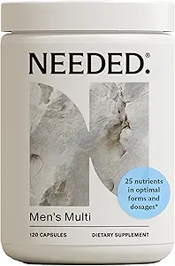 Necesitado. Multivitamínico para Hombres - 25 Nutrientes óptimos para la fertilidad " Salud masculina - Mens Multivitamina con vitamina D3 2000IU, B12 Vitaminas, 200 MCG Selenium - Suplemento de fertilidad masculina, 30 Day Supply