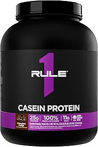 Regla 1 Casein Protein - 25g Protein y 11g EAAs Por Serving from Slow-Release Micellar Casein for Overnight Recovery and Sustained Delivery Between Meals (4 libras*, Chocolate Fudge)