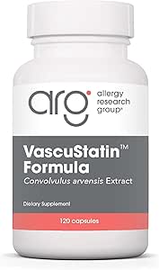 Grupo de Investigación de Alergia VascuStatin Fórmula Suplemento Dietario - Convolvulus arvensis Extract, Healthy Vascularization Function, Phagocytic Activity, Lymphocyte Production - 120 Count