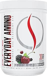 Purus Labs Everyday Amino BCAA Powder | Amino Acids for Muscle Hydration & Recovery | Sugar Free & Gluten Free | 30 Servings (BlackBerry Cherry)