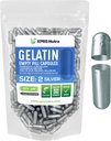 XPRS Nutra Size 2 Empty Capsules - 100 Conde Empty Gelatin Capsules - Pills DIY Capsule Filling - Pure Bovine Pill Gel Caps for Do-It-youself Supplements (Silver)