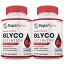 SugarSync Glyco Optimizer Capsules, SugarSync Pills, Suplemento para vitaminas Hombre y Mujeres (2 Pack)