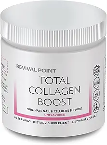 Total Collagen Boost with Verisol® Bioactive Collagen peptides Peptides Powder, Hyaluronic Acid & Marine Collagen