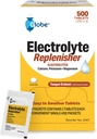 Globe Electrolyte Replacement Tablets for Rapid Hydration &amp; Exercise Recovery (500 Tablets, 250 Packets of 2) for Athletes, Hiking &amp; Sports, Travel Packets with Key Nutrients for Optimal Endurance