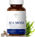 Irlandés Moss Capsules with Bladderwrack, Burdock Root & BioPerine – Apoyo a la función inmune, energía, digestión " Tiroides: Wildcrafted, Lab-Tested – 60 cápsulas Vegan