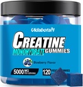 vidabotan Creatine Monohydrate Gummies for Men & Women-5g of Creatine Monohydrate per Serving- Increase Strength and Build Muscle,Sugar Free,Vegan,Blueberry Flavor, 120 Count,B571