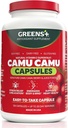 Greens+ Suplemento SuperFruit, Berry de Camu con vitaminas " Minerales, Antioxidantes de alta ORAC, vitamina natural de 400 mg C, 120 cápsulas de verduras