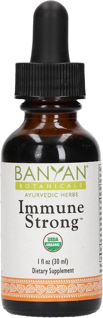 Banyan Botanicals ImmuneTM Strong Liquid Extract - Soporta un sistema saludable de inmuno* - Sosteniblemente Fuente, Certified Organic, Fairly Traded