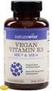 NatureWise Vitamin K2 600mcg Suplemento con MK-7 100mcg &amp; MK-4 500mcg - Fórmula biodisponible mejorada - Complejo K para la salud ósea y cardíaca - Vegan, Gluten Free, Non-GMO -180 Softgels[6-Month Supply]