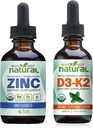 Zinc líquido orgánico y gotas de vitamina D3K2
