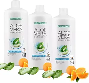 LR Lifetakt Aloe Vera Drinking Gel Active Freedom Health Care Women Men Drink Every Day Natural Treatment Set of 3-1000 ml./33.3 fl.oz