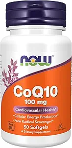 AHORA Suplementos, CoQ10 (Coenzima Q10) 100 mg, Grado farmacéutico, Salud cardiovascular*, 50 Softgels