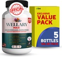 Wellary Max Menopause Support Suplemento, 40 Billion CFU Probiotic Blend, 90 cápsulas (5)