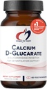 Diseños para el Calcio de Salud D-Glucarate - 1200mg CDG para el soporte del hígado - Detoxificación + Homona sana Metabolismo Apoyo Suplemento para Hombres + Mujeres - No GMO, Soy-Free (60 cápsulas)