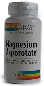 Magnesio Asporotate 400mg Solaray 60 VegCaps