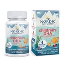 Naturales nórdicos DHA infantil, fresa - 180 Mini geles suaves para niños - 250 mg Omega-3 con EPA &amp; DHA - Función de desarrollo del cerebro - No GMO - 45 piezas