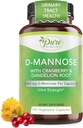 Puro por naturaleza D-Mannose con raíz de arándano y dandelión, 120 Conde