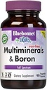Bluebonnet Multi Mineral Plus Boron Vegetarian Capsules sin Hierro, Blanco 90 Conde