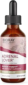 BIORAY Adulto Daily Adrenal Lover - 2 fl oz - Tradicional China Kidney Yin Tonic - No GMO, Vegetariano, Gluten Gratis, Alcohol Gratis
