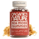 ORGANICS NATURE Irish Sea Moss Gummies for Lung Detox, Thyroid, Strength Immune & Energy Support, Vegan Seamoss Gummies for Kids &amp; Adults - 60 Vegan Gummy Bears Berry Flavored
