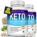 Toplux Keto Blocker Pills White Kidney Bean Extract - 1800 mg Ketosis natural, Apoyo Keto Diet, para Hombre Mujeres, 90 cápsulas, Suplemento