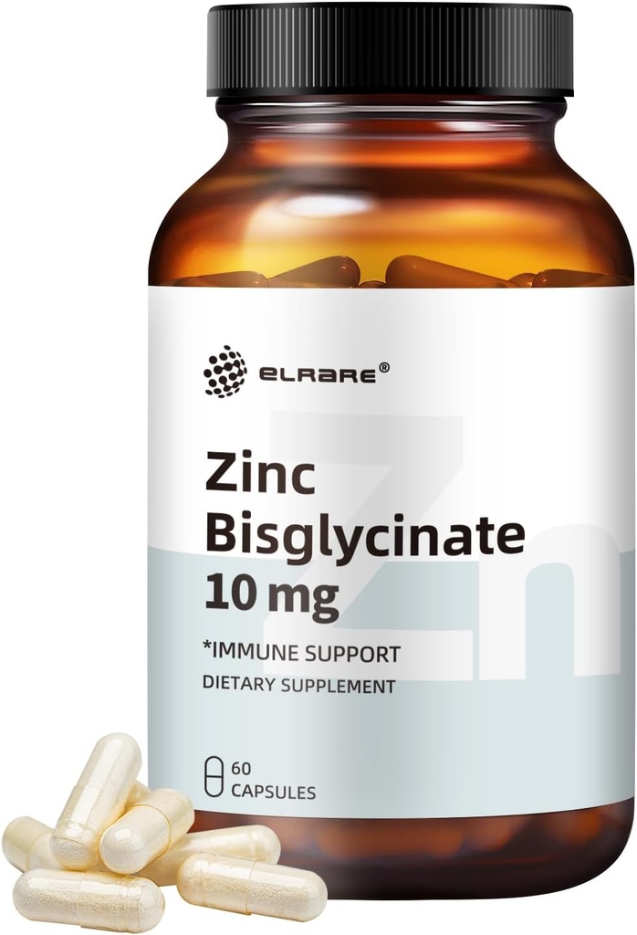 Suplemento Zinc Chelated 10mg como Albion TRAACS Zinc Bisglycinate, Size#2, 60 mini Capsules