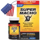 Super Macho, High Potency B Vitaminas y Aminoácidos, Combustible para Hombres Activos de Hoy, No Caffeine, No Sugar, Suplemento Dietario, Hecho en EE.UU.,50 Softgels