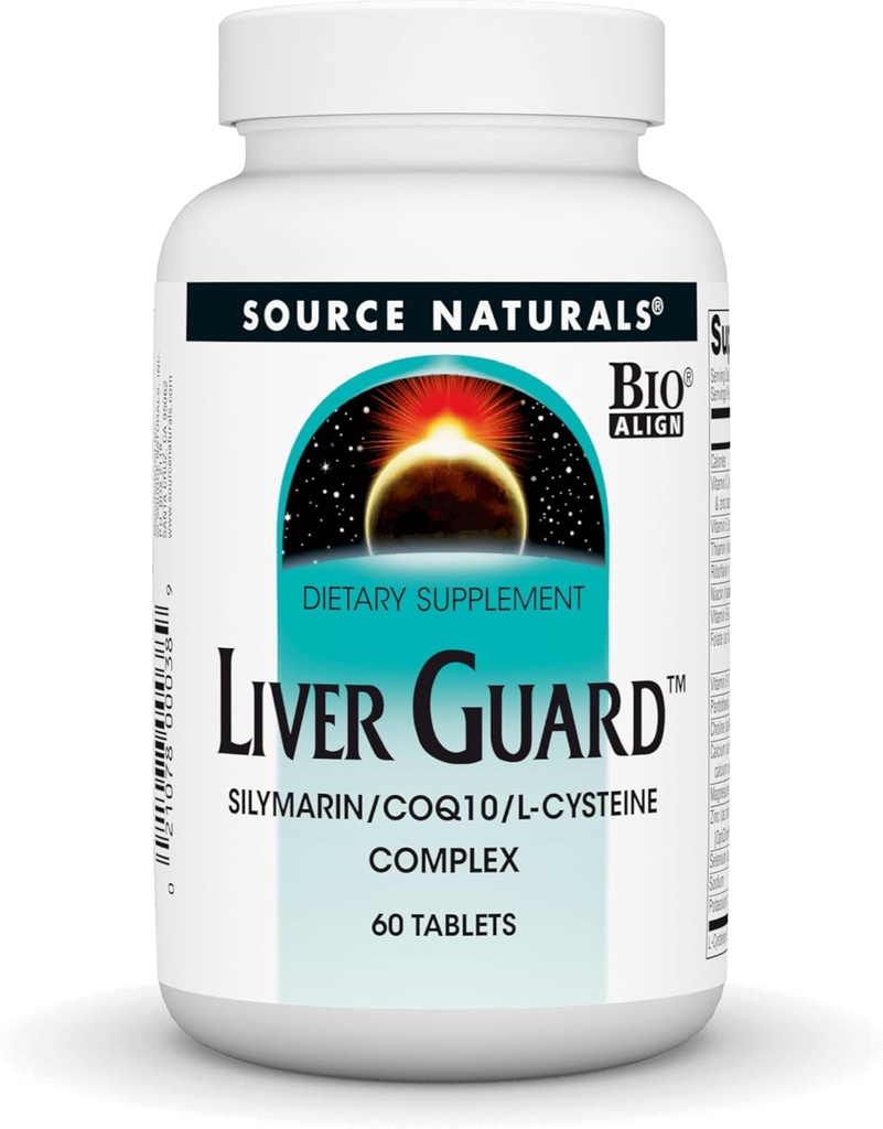 Fuente Naturals Liver Guard - Silymarin, CoQ10, N-Acetyl Cysteine Complex - 60 Tablets