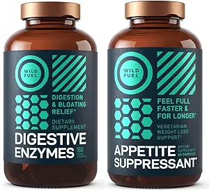 WILD FUEL Digestive Enzyme y Appetite Suppressant Diet Support Bundle