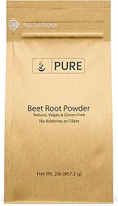 Pure Original Ingredients Beet Root Powder (2lb) Smoothies, Rich Color, Non-GMO, Folate