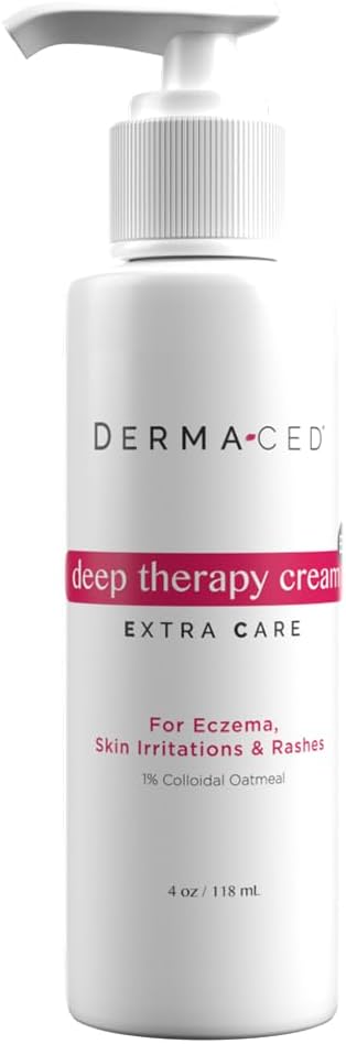 Crema de Terapia Profunda EC para el Eczema Rápido, y Psoriasis Soporte - No centrado - Contiene Avena Colloidal, Aceite Jojoba, Licorice, Beeswax, y Más