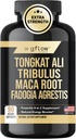 Tongkat Ali for Men &amp; Women- Extra Strength Formula with Fadogia Agrestis and Tribulus with Maca Root - Stamina, Vitality, Energy, Mood Support ← Made in USA