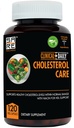 Suplemento de atención clínica diaria de colesterol. Suplementos de colesterol y triglicéridos veganos. Sterols Suplementos Cholesterol Apoyo con Guggul, Ajo, Niacin. 120 cápsulas