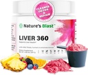 Liver 360 - Liver Cleanse Detox & Repair Powder with Milk Thistle, Turmeric & Artichoke Extract Fruit Punch Flavor – 30 Servings