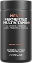 Código Multivitamina diaria de los hombres – 25+ Vitaminas esenciales " Minerales, Alimentos integrales orgánicos, Probióticos, Omega-3, Zinc, Vitaminas A, B, C, D, E & K, 2 Pack