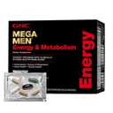 GNC Mega Men Energy and Metabolism Vitapak Program, Conveniente, Nutrición completa, 5 Productos en 1 Packet, Calorie Burn, Thermogenic, 300mg Caffeine, 30 Daily Packs