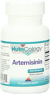 Nutricology Artemisininin Supplement - GI Tract Support, Pure Qinghaosu from Artemisia annua, Thujone-Free, Vegetarian Capsules - 90 Count