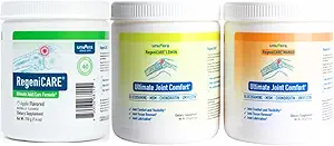 RegeniCARE Canister Joint Support Trio: Green Apple, Mango & Lemon - Powerful Joint Health Supplement Bundle