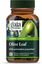Gaia Herbs Olive Leaf - Apoyo a la Salud Inmunitaria Tradicional - Suplemento del Sistema Inmunitario con Extracto de la hoja de oliva " Oleuropeina* - 60 Vegan Liquid Phyto-Caps (30-Day Supply)