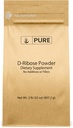Ingredientes originales puros D-Ribose (2lb) Suplemento nutricional, no GMO, libre de gluten, sin sabor