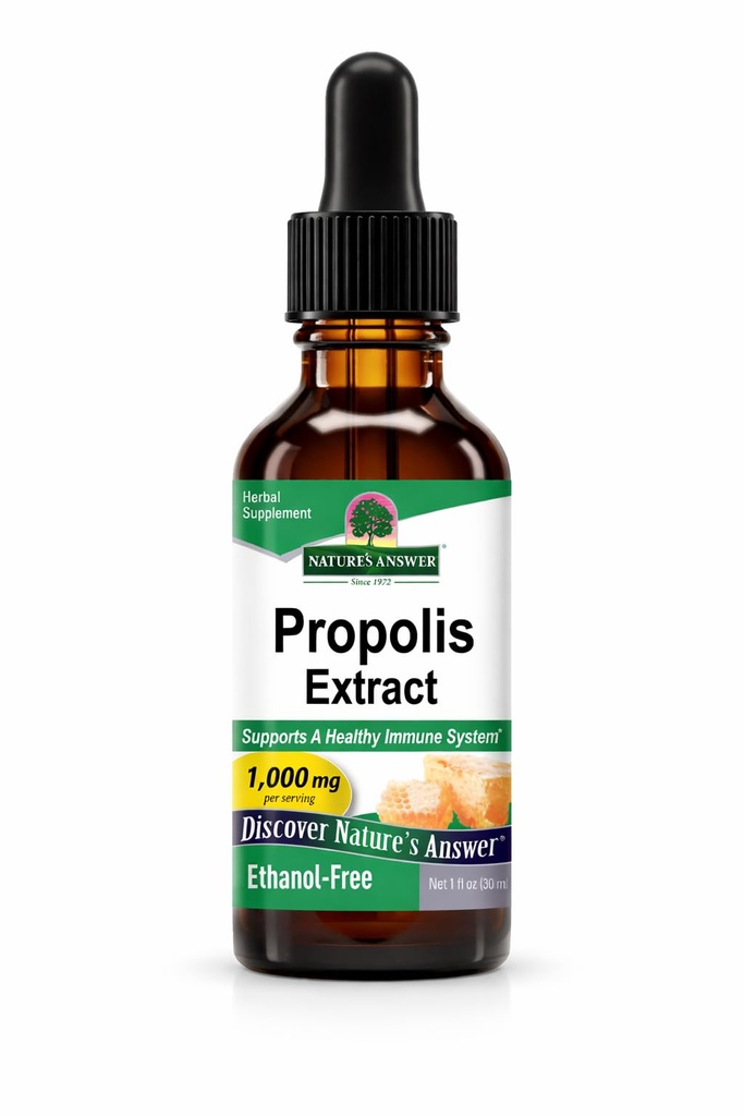 Respuesta de la naturaleza Extracto de resina de propóleo ← Suplemento herbal ← Apoyo inmunitario natural para el alcohol Vegan, libre de alcohol
